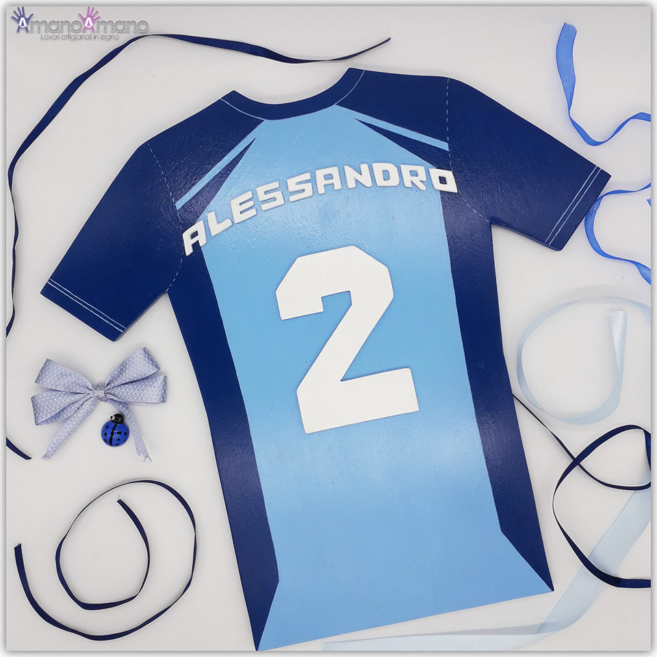 Fiocco nascita maglia calcio Fiocco nascita maglia calcio